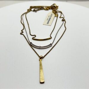 Lucky Brand, Mixed Metal Gold, Silver Group, Flip, Reverse Layering Neck…